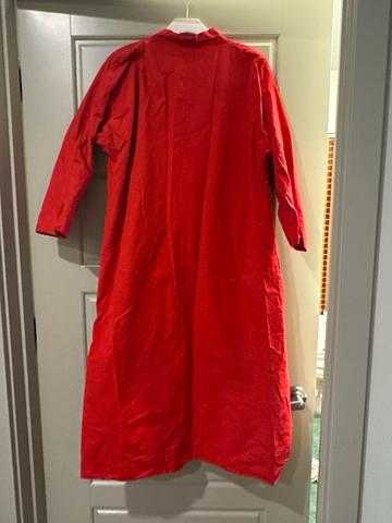 Port elegant long cotton trench coat duster