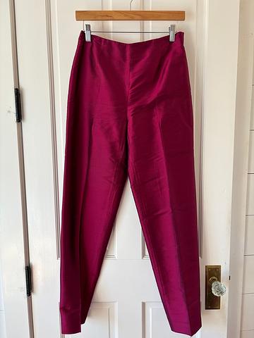 1990’s Purple Silk Ankle Pants