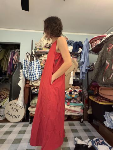cotton midi dress