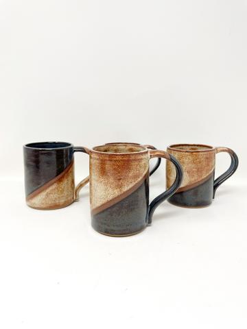 Angle Stripe Shino Mugs