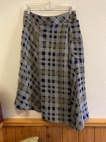 Wool blend skirt