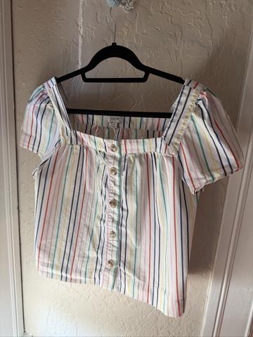Rainbow stripe top