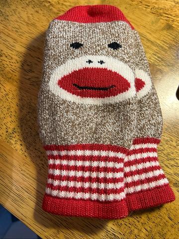 Sock Monkey Mittens