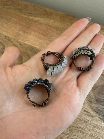 (Bundle) Energy Muse crystal rings