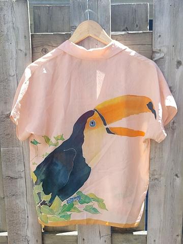 Painted Silk Camp Shirt