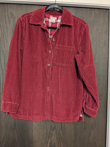 LLBean corduroy shacket