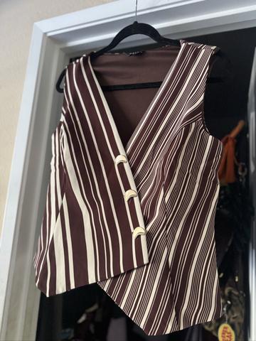 Brown & Cream Celestial Vest