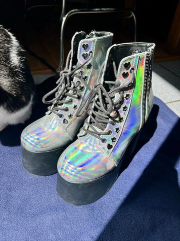 Holographic Platform Heels