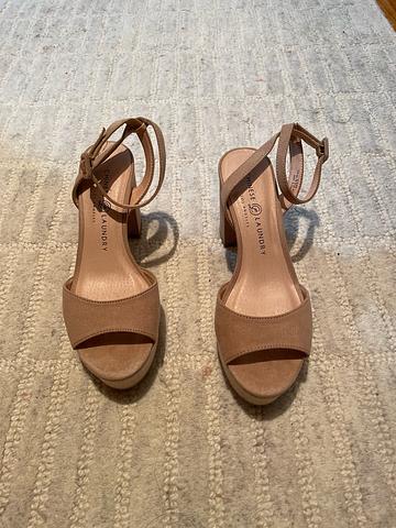 Strappy platform heels