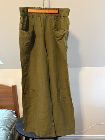Linen/viscose pant