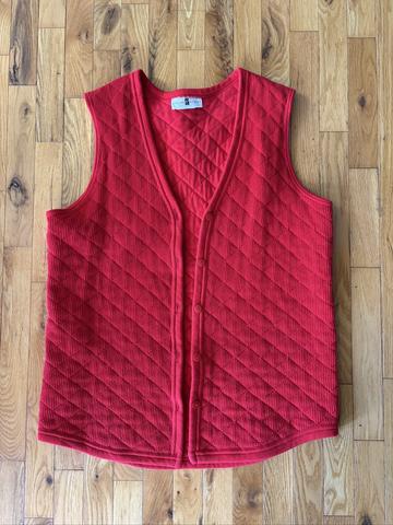 Quilted cotton vest