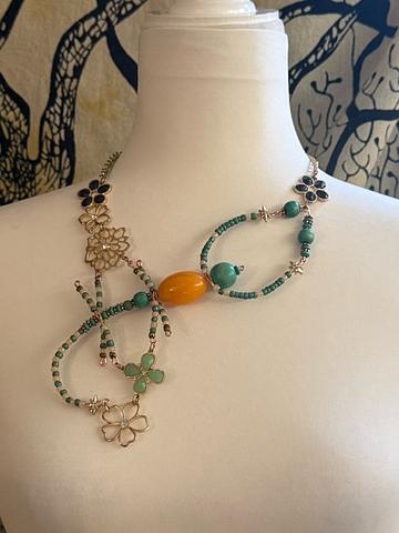 Asymmetrical Scorpion Statement Necklace