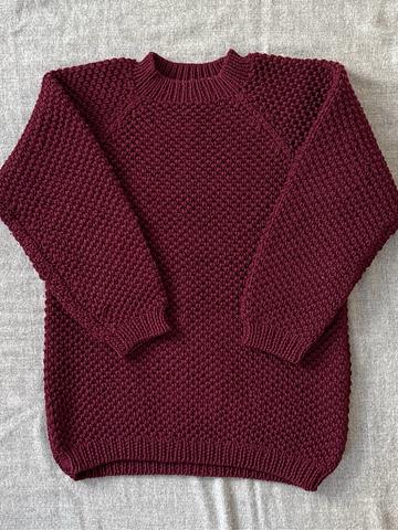 Hand knit wool sweater