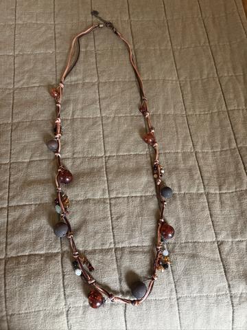 Long beaded necklace