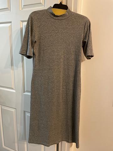 Mika Mock Neck Rib Knit Dress
