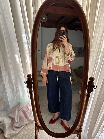 Blossom Serenity Wrap Front Top