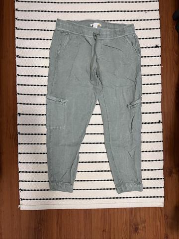 linen blend joggers