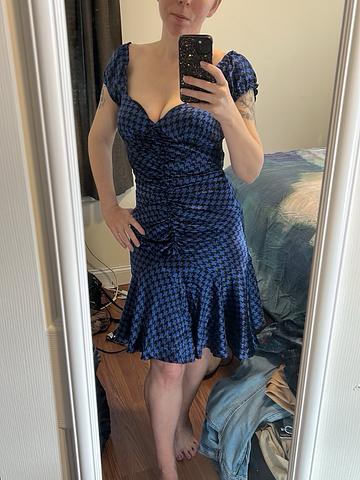 Houndstooth chacha dress