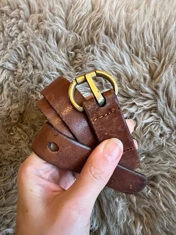 Brass Leather Belt