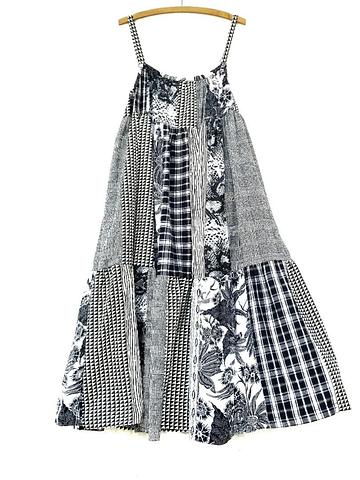 Black & White Patchwork Dress S/M