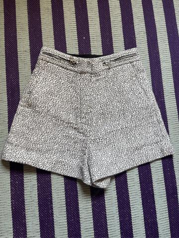 High Waisted Textured Shorts