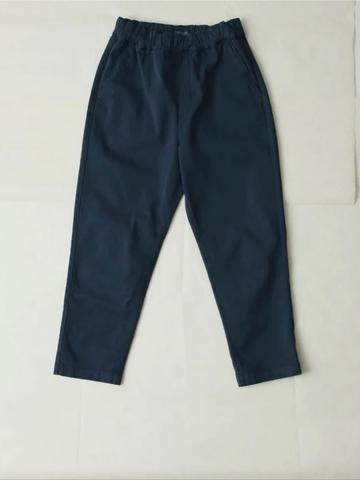 Gabi Cotton Pull-on Trousers in Storm Blue
