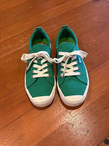 OCA low green canvas sneakers