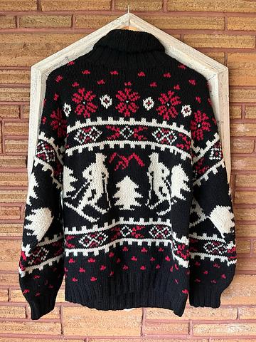 wool turtleneck ski sweater