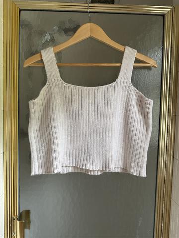 Square knit tank