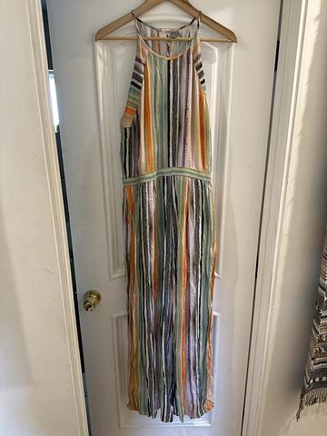 Watercolor striped jumpsuit