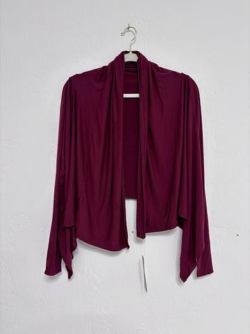 Modal Burgundy Shrug L