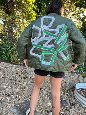 dual bow army liner jacket