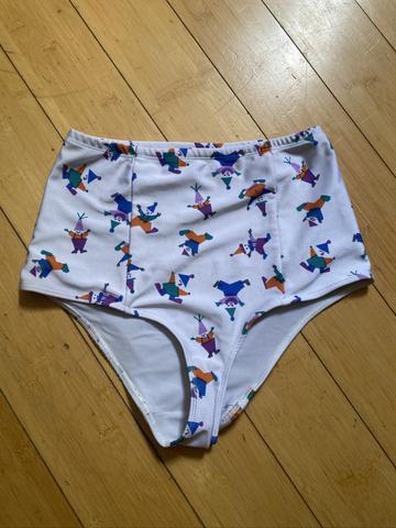 High waisted clown bottoms