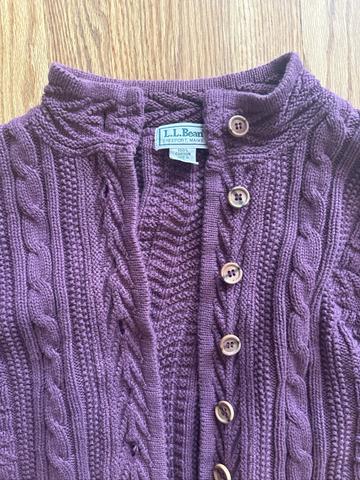 Cable knit sweater