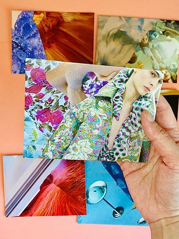 Fashion mag mail art (set of 6, A6)