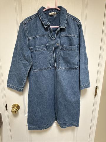 Denim shirtdress