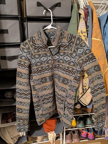 Sweater fleece full zip jacket