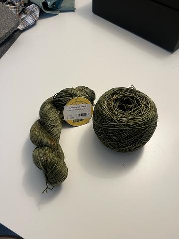 Hand dyed bamboo yarn