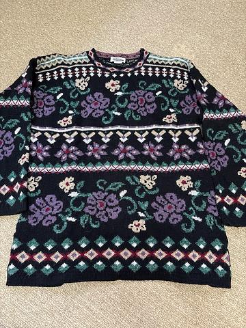 Floral sweater