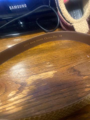 Snakeskin belt