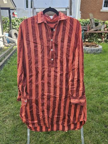 Kate Austin striped popover dress