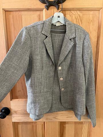 Tweed blazer skirt set