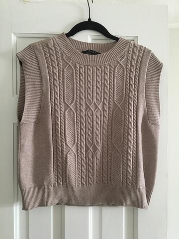 Tan sweater vest