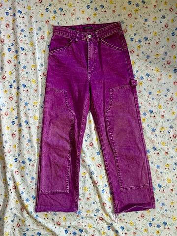 purple jeans