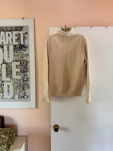 Navy Turtleneck - Offwhite
