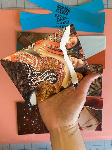 Fashion mag mail art (set of 6, A2)