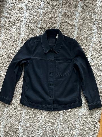 Black denim jacket