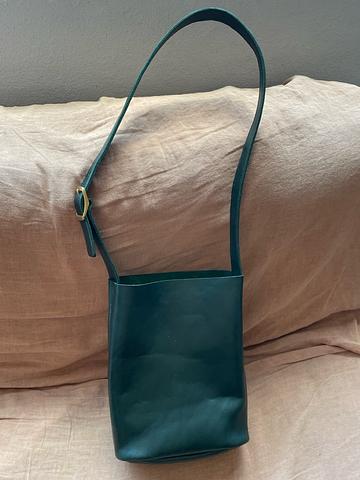 Lee bag, hand sewn, mixed tan leather