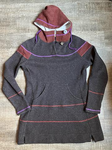 Hooded wool blend Tunic