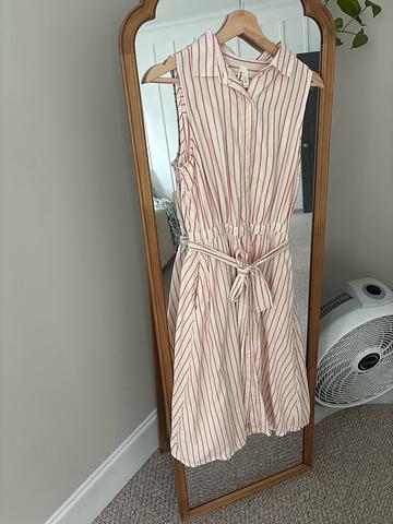 sleeveless shirt dress